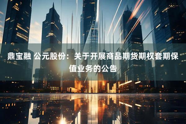 鼎宝融 公元股份：关于开展商品期货期权套期保值业务的公告